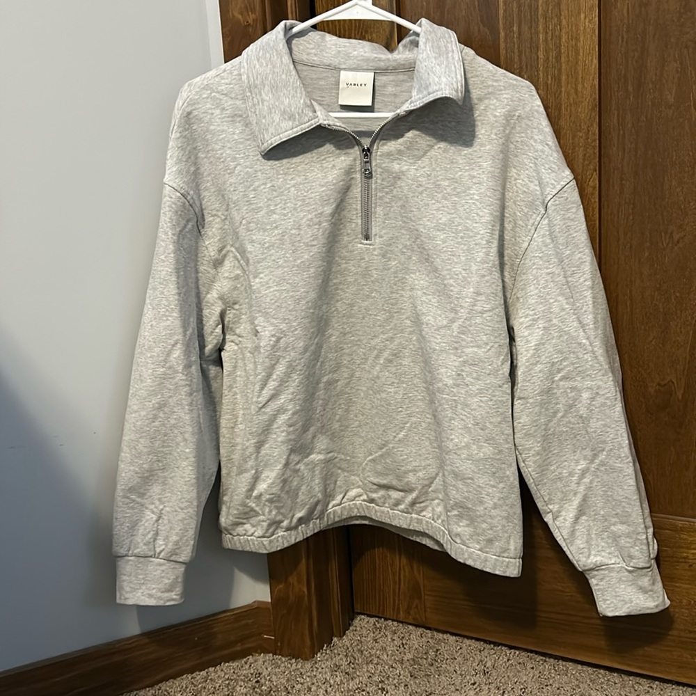 Gray quarter zip long sleeve